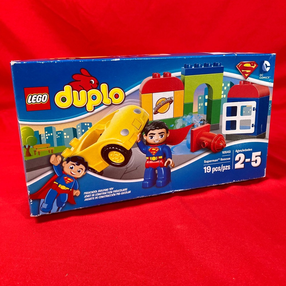LEGO 10543 Duplo Superman Rescue Building Toy Set DC Comics Heroes 2014 Good